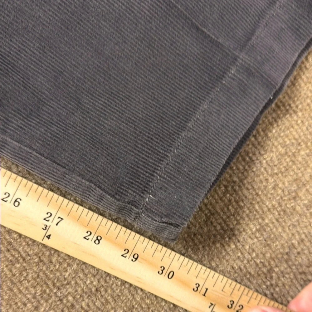 Haggar Go To Corduroy Jeans Mens 36x30 Classic Fit Straight Leg Pockets Gray NWT